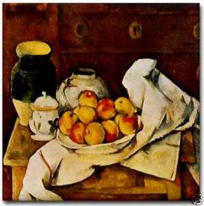 Paul Cezanne Still Life with Chest Ceramic Art Tile  