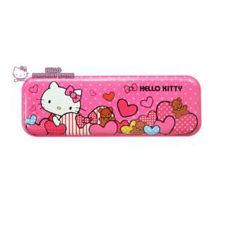   pink heart new hello kitty pink heart tin pencil box great gift for
