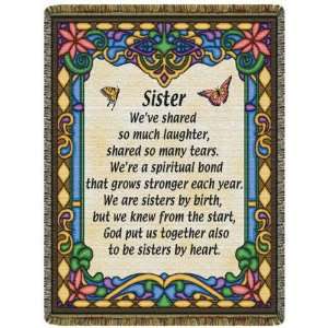  Sister Tapestry Throw L10020