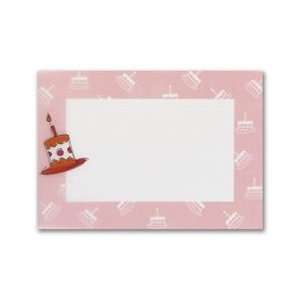  Masterpiece Party Cake Translucent Flat Card   5.5 x 7.75 
