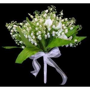  Lily of the Valley and Calla Lily Bouquet   White