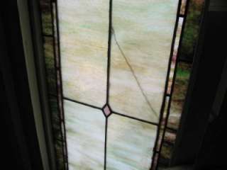 VICTORIAN ANTIQUE STAINED GLASS CHURCH WINDOW JB30  