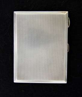 Sterling English Hallmarked Cigarette Case Vintage 1858  