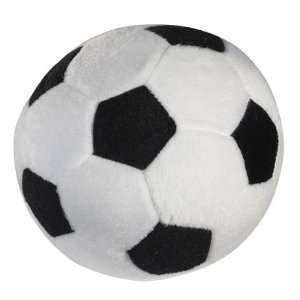   Zanies Plush Boing Ball Dog Toy, Soccer Ball, 4 1/2 Inch
