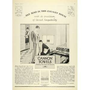  1927 Ad Cannon Towels Home Decor Hospitality New York 