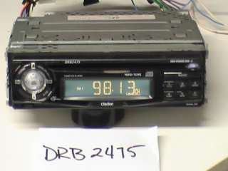 Clarion DRB 2475 AM/FM CD Player with Faceplate TESTED   