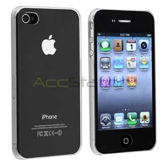 Clear Plastic Snap on Hard CASE Cover+PRIVACY FILTER Guard for iPhone 