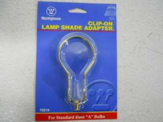 CLIP ON LAMP SHADE ADAPTER 70219 FOR STANDARD BULBS  