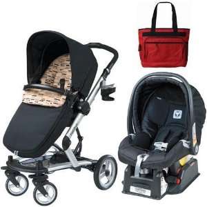   Travel System With Diaper Bag   Black Step Stroller   Nero car Seat