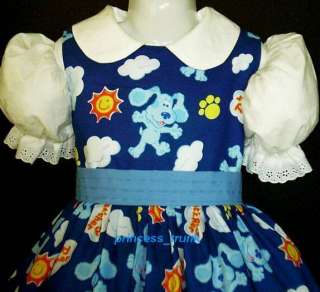 princess_trunk VHTF Blue Clue Lets Play Blue Dress Set Custom Sz 12M 