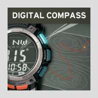   Altimeter and Barometer Solar Atomic Digital Watch Casio Watches