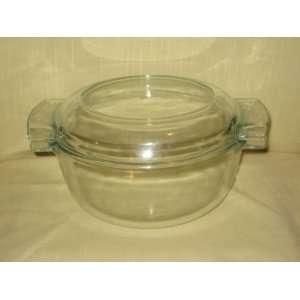 Vintage deCorning Pyrex 2 1/2 Quart Clear Glass Casserole Baking Dish 