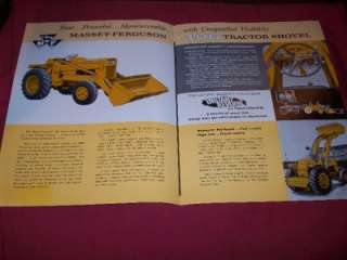   Massey Ferguson Industrial 406 Tractor Shovel Brochure,Nice  