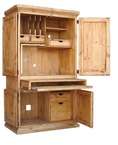 Honey Rustic Computer Workspace Armoire MDR07 12 TX  