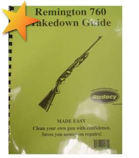 BRAND NEW Remington 760 Takedown Guide WW70939  
