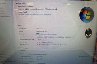 Dell Alienware M18x Gaming Laptop 18.4 HD Core i7 2GHz nVidia Webcam 