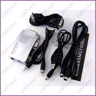 Universal VGA to PC VIDEO S VIDEO Converter Box