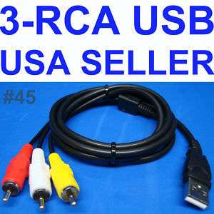 RCA to USB ADAPTER AUDIO VIDEO CABLE HDD DVR  MP4  