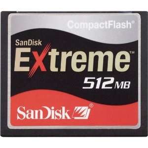  SANDISK SDCFX 512 7 Sandisk 512MB Extreme Cf Card (Retail 