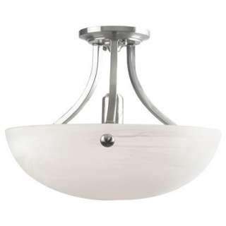 Fairlawn Semi Flush Mount   Brushed Steel.Opens in a new window