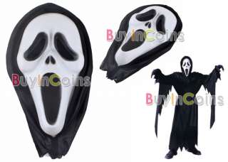 Ghost Scream Face Mask Costume Party Dress Halloween  