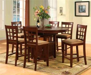   For Many More Dining Dinette Kitchen Counter Height Table& Chairs