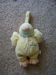 Carters just ducky musical pull plush crib stroller toy  
