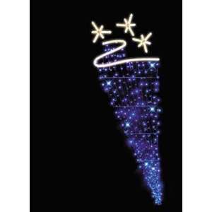 Star Burst and Wave of Lights   Christmas Light Display  