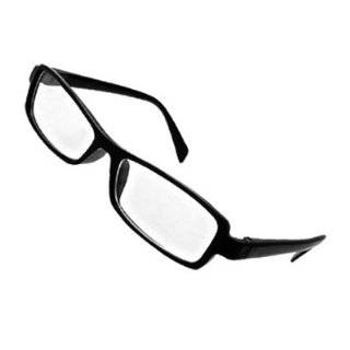 High Fashion Chic Eyeglasses Glasses in Black Rectangular Spectacle 