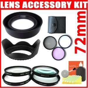 Lens Accessory Kit Includes 3Pcs Filter Kit + Close Up Filter 