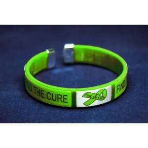   Fabric Bangle Bracelet Find The Cure (Adult Size   25 Bracelets