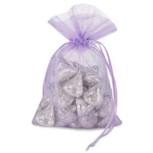    4 x 6 Lavender Organza Fabric Bags