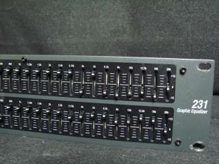 DBX 231 2 Channel 31 Band Graphic Equalizer EQ Rack  