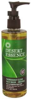 DESERT ESSENCE Thoroughly Clean Face Wash 8 oz  