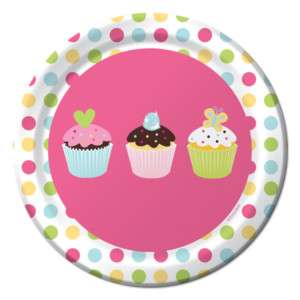   Treats Cupcake Themed 7 Party Dessert Plates 073525935638  