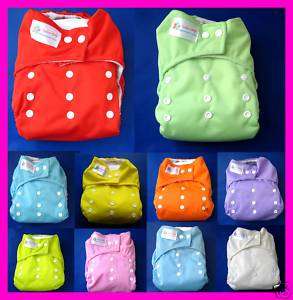 16 FashionBaby AIO One Size Cloth Diapers + 16 Inserts  