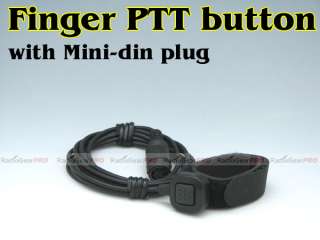 Mini Din Plug Finger PTT button  