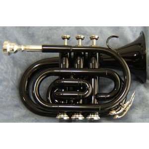  Jollysun Black Pocket Trumpet/Cornet Musical Instruments