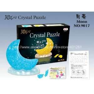   toy puzzle 3d crystal puzzle 3d crystal pauzzle moon 3d Toys & Games
