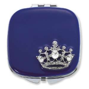  Your Highness Crystal & Enameled Compact Mirror Jewelry