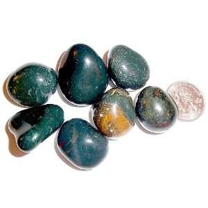   Crystals 10 Bloodstone Tumbled Stones  Heart Healing Crystal Energy