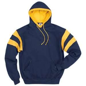  Custom Badger Varsity Hood Fleece Pullovers NAVY/GOLD AL 