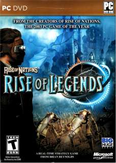 RISE OF NATIONS RISE OF LEGENDS * PC DVD ROM STRATEGY * BRAND NEW 