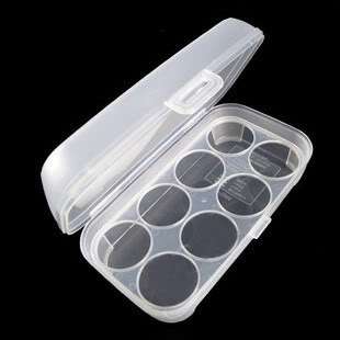   Fridge Plastic 8 Egg Holder Container Storage Box Case White  