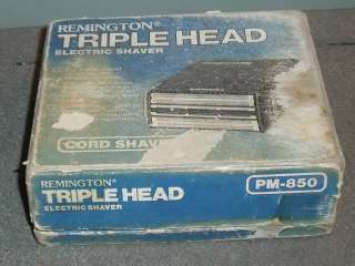   BOX . REMINGTON TRIPLE HEAD ELECTRIC SHAVER MODEL PM 850 BOX ONLY