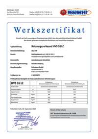 Wood log gasification boiler   Indoor heating system 16, 25, 40, 60 