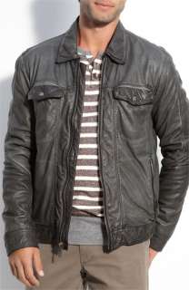 Andrew Marc Roadside Master Lambskin Leather Jacket  