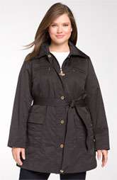 Ellen Tracy Belted Hooded Jacket (Plus) Was $148.00 Now $99.90 30% 