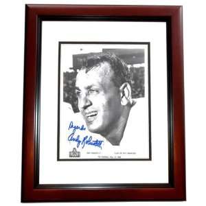  Andy Robustelli Autographed/Hand Signed New York Giants 