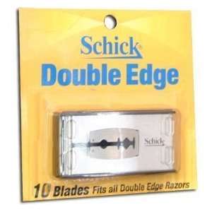  Schick Double Edge Razor Blades (Pack of 10) Health 